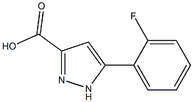 5 - (2 - 氟苯基)-1H -吡唑-3 - 羧酸,,结构式
