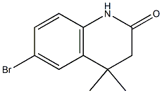 6-溴-4,4-二甲基-3,4-二氢喹啉-2(1H)-酮, , 结构式