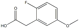 2-Fluoro-5-methoxyphenylacetic acid Struktur