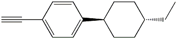 4-trans-4ethylcyclohexyl-phenylacetylene Struktur