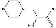 (R)-2-AMINO-3-PIPERAZIN-1-YL-PROPIONIC ACID, , 结构式
