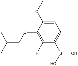 2-Fluoro-4-methoxy-3-(2-methylpropoxy)phenylboronic acid Struktur