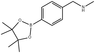 4-((甲基氨基)甲基)苯基硼酸频哪醇酯, 1613259-71-4, 结构式