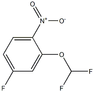 4-fluoro-2-difluoroMethoxynitrobenzene Structure