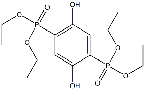 Tetraethyl 2,5-dihydroxy-1,4-benzenediphosphonate Structure