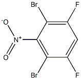 2,6-DibroMo-3,5-difluoronitrobenzene 化学構造式