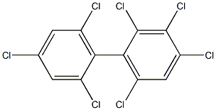 2,2',3,4,4',6,6'-Heptachlorobiphenyl Solution Struktur