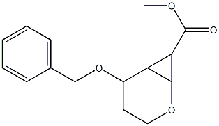 Methyl 5-(benzyloxy)-2-oxa-bicyclo[4.1.0]heptane-7-carboxylate Struktur