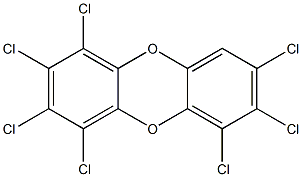 1,2,3,4,6,7,8-Heptachlorodibenzo-p-dioxin 50 μg/mL in Toluen Struktur