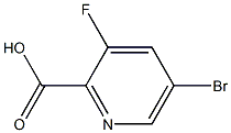 5-溴-3-氟吡啶-2-甲酸, , 结构式