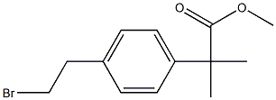 Methyl 2-(4-(2-broMoethyl)phenyl)-2-Methylpropanoate Structure