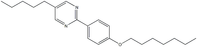 2-(4-Heptyloxy-phenyl)-5-pentyl-pyrimidine 结构式