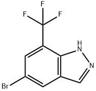 5-溴-7-(三氟甲基)-1H-吲唑, 1374258-43-1, 结构式