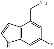 (6-氟-1H-吲哚-4-基)甲胺, 1422057-38-2, 结构式