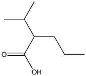 (2RS)-2-(1-Methylethyl)pentanoic Acid Structure
