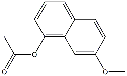 1-acetoxy-7-Methoxynaphthalene Struktur
