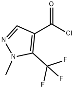 1-Methyl-5-(trifluoroMethyl)-1H-pyrazole-4-carbonyl chloride Structure