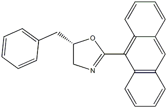 (S)-2-(Anthracen-9-yl)-5-benzyl-4,5-dihydrooxazole Struktur