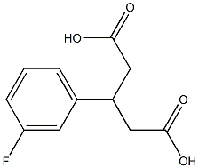 3-(3-Fluoro-phenyl)-pentanedioic acid Struktur