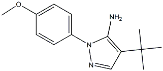 4-tert-Butyl-2-(4-Methoxy-phenyl)-2H-pyrazol-3-ylaMine Struktur