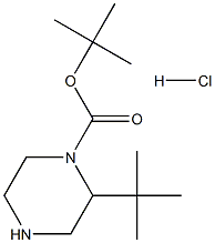 tert-butyl 2-tert-butylpiperazine-1-carboxylate hydrochloride Structure
