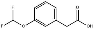 3-二氟甲氧基苯乙酸,262587-06-4,结构式