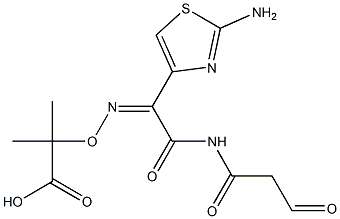 2-[[(Z)-[1-(2-AMino-4-thiazolyl)-2-oxo-2-[(1,3-dioxopropyl)aMino]ethylidene]aMino]oxy]-2-Methylpropanoic Acid Structure