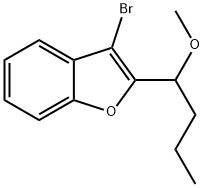 3-BroMo-2-(1-Methoxybutyl)benzofuran Structure