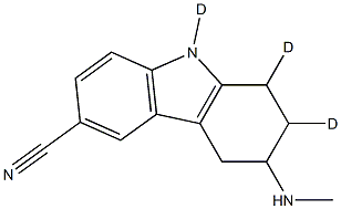 2,3,4,9-Tetrahydro-3-(MethylaMino)-1H-carbazole-6-carbonitrile-d3, 1794979-58-0, 结构式