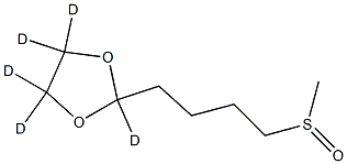 2-[4-(Methylsulfinyl)butyl]-1,3-dioxolane-d5 Structure