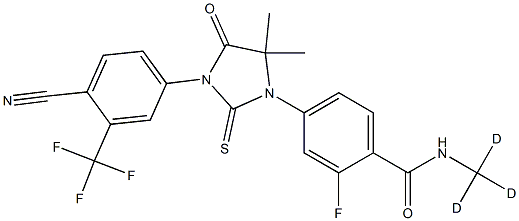 恩杂鲁胺-D3,1443331-82-5,结构式