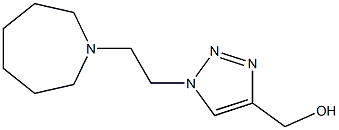(1-(2-(azepan-1-yl)ethyl)-1H-1,2,3-triazol-4-yl)Methanol 化学構造式