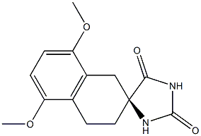 (S)-5',8'-二甲氧基-3' ,4'-二氢-1'H-螺[咪唑啉-4,2'-萘] -2,5-二酮 结构式