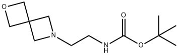 tert-butyl (2-(2-oxa-6-azaspiro[3.3]heptan-6-yl)ethyl)carbaMate Struktur