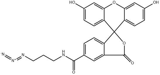 5-Carboxyfluorescein-azide 化学構造式