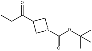 tert-butyl 3-propionylazetidine-1-carboxylate Struktur