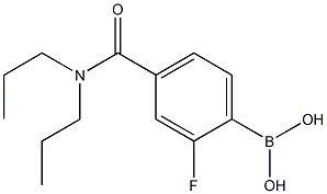 4-二-N-丙基氨基甲酰-2-氟苯硼酸,97% 结构式