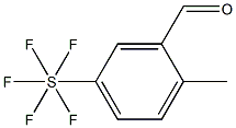 2-甲基-5-(五氟硫代)苯甲醛,,结构式