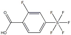 2-Fluoro-4-(pentafluorothio)benzoic acid, 97% Structure