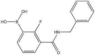 3-(BenzylcarbaMoyl)-2-fluorobenzeneboronic acid, 97% Structure