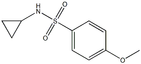 N-Cyclopropyl-4-MethoxybenzenesulfonaMide, 97% Structure