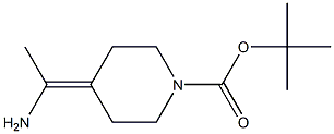 tert-butyl 4-(1-aMinoethylidene)piperidine-1-carboxylate Struktur