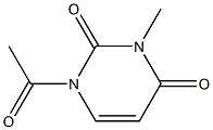 1-Acetyl-3-Methyluracil Struktur