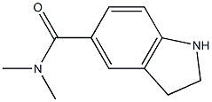 2,3-Dihydro-1H-indole-5-carboxylic acid diMethylaMide Struktur