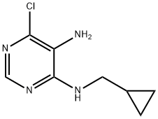 6-氯-N4-(环丙基甲基)嘧啶-4,5-二胺, 195252-60-9, 结构式