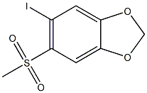 5-iodo-6-(Methylsulfonyl)benzo[d][1,3]dioxole 结构式
