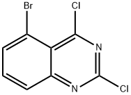 5-ブロモ-2,4-ジクロロキナゾリン 化学構造式