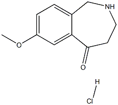 7-甲氧基-1,2,3,4-四氢苯并[C]高哌嗪-5-酮盐酸盐, 41790-13-0, 结构式
