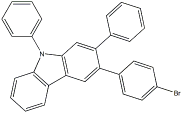 3-(4-broMo phenyl)-N-(2-Biphenyl)-9H-carbazole,,结构式