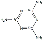 メラミン-13C3 化学構造式
